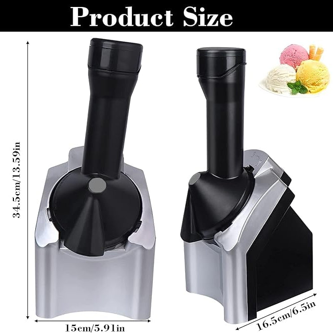 Dessert Frozen Black and Gray Ice Cream Treat Maker